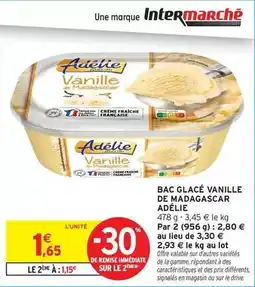 Intermarché Express Adélie - bac glace vanille de madagascar offre