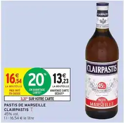 Intermarché Express Pastis de marseille offre