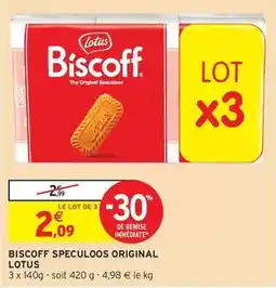 Intermarché Express Lotus - biscoff speculoos original offre