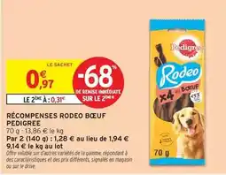 Intermarché Express Pedigree - récompentes rodeo bœuf offre