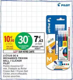 Intermarché Express Pilot - 2 étuis de 6 recharges frixton ball offre
