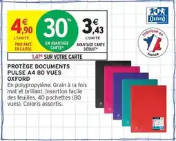 Intermarché Express Oxford - protège documents pulse a4 80 vues offre