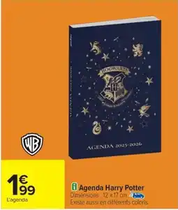 Carrefour Agenda Harry Potter offre