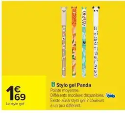 Carrefour Stylo gel Panda offre