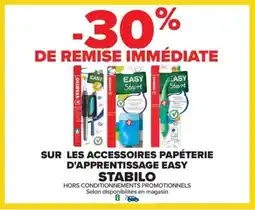 Carrefour STABILO Sur les accessoires papéterie d'apprentissage easy offre