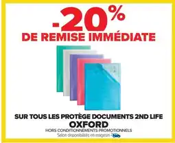 Carrefour OXFORD Sur tous les protège documents 2nd life offre
