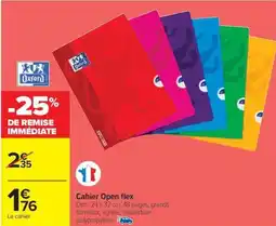 Carrefour Cahier Open flex offre
