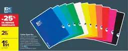 Carrefour Cahier Open flex offre