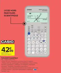 Carrefour CASIO Calculatrice graphique offre