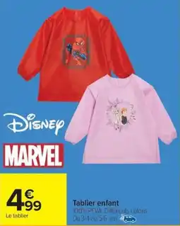 Carrefour MARVEL Tablier enfant offre