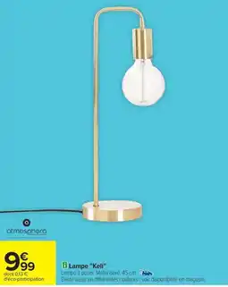 Carrefour Lampe "Keli" offre