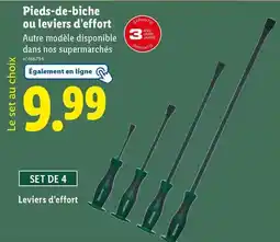 Lidl Parkside - pieds-de-biche ou leviers d'effort offre