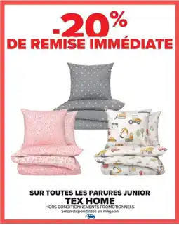 Carrefour TEX HOME Sur toutes les parures junior offre