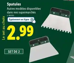 Lidl Parkside - spatules offre