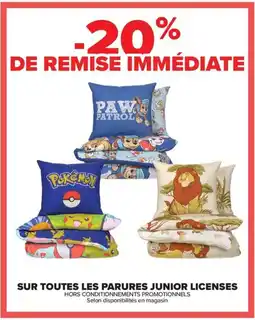 Carrefour Sur toutes les parures junior licenses offre