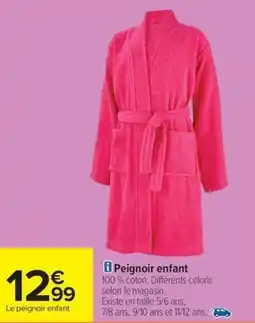 Carrefour Peignoir enfant offre