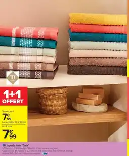 Carrefour Linge de bain "Gaia" offre