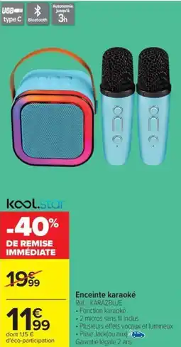 Carrefour Enceinte karaoké offre