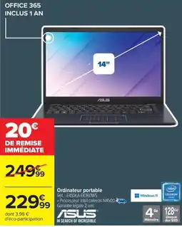 Carrefour ASUS Ordinateur portable offre