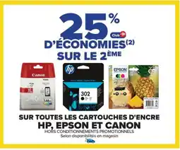 Carrefour Sur toutes les cartouches d'encre hp, epson et canon offre