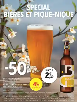 Intermarché Bière pale ale blonde bières georges offre
