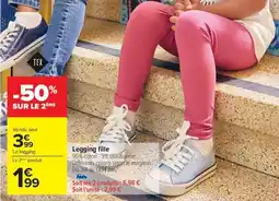 Carrefour Legging fille offre