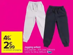 Carrefour Jogging enfant offre