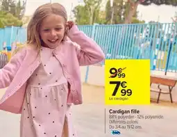 Carrefour Cardigan fille offre