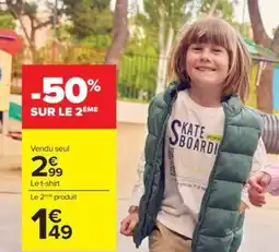 Carrefour T-shirt garçon offre