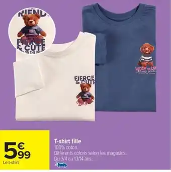 Carrefour T-shirt fille offre