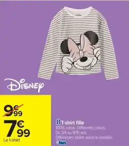 Carrefour T-shirt fille offre