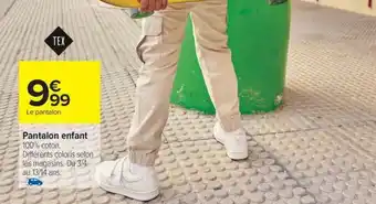 Carrefour Pantalon enfant offre