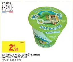 Intermarché Sarasson assaisonné fermier la ferme du prieuré offre