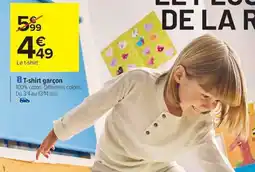 Carrefour T-shirt garçon offre