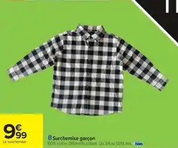 Carrefour Surchemise garçon offre