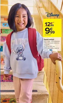 Carrefour Sweat enfant offre