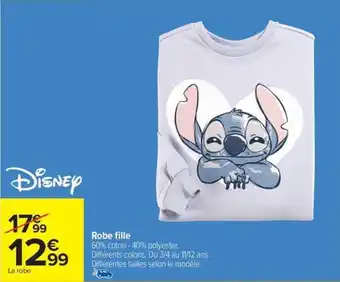 Carrefour Robe fille offre