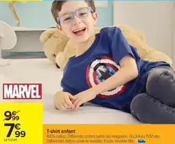 Carrefour MARVEL T-shirt enfant offre