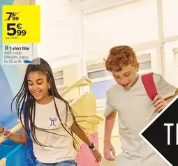 Carrefour T-shirt fille offre