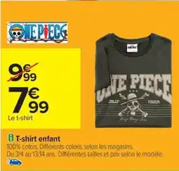 Carrefour T-shirt enfant offre