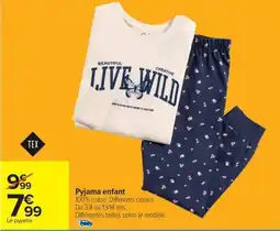 Carrefour Pyjama enfant offre
