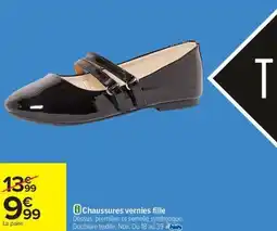 Carrefour Chaussures vernies fille offre