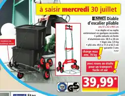 Norma KRAFT Diable d'escalier pliable offre