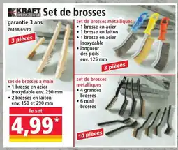 Norma KRAFT Set de brosses offre