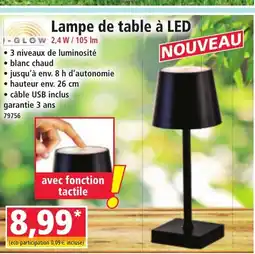 Norma Lampe de table à LED offre