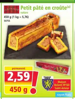 Norma Petit pâté en croûte offre