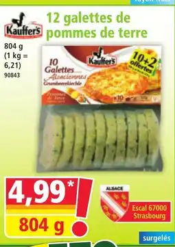 Norma KAUFFER'S 12 gallettes de pommes de terre offre