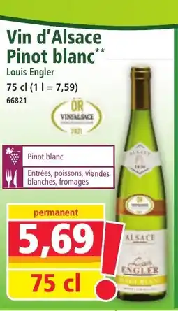 Norma Vin d'Alsace Pinot blanc offre