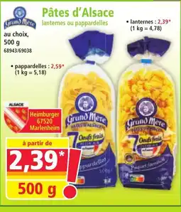 Norma Pâtes d'Alsace offre