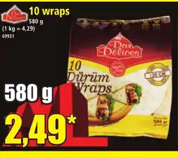 Norma 10 wraps offre